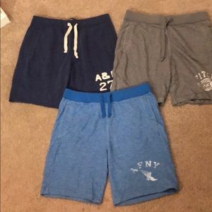 Bundle of Abercrombie & Fitch Fleece Shorts